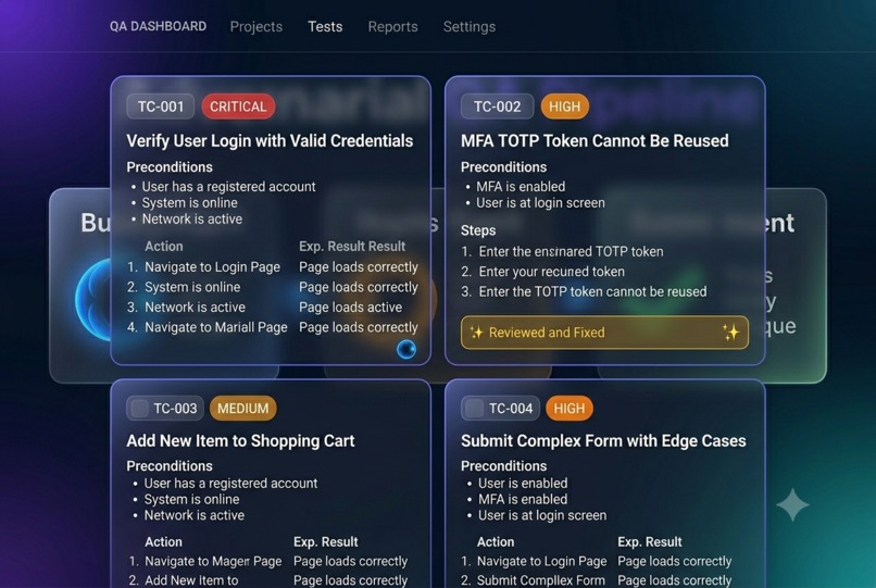 TestForge — Dual-Agent Adversarial QA Engine – screenshot 6