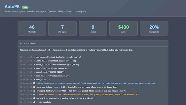 AutoPR – screenshot 1