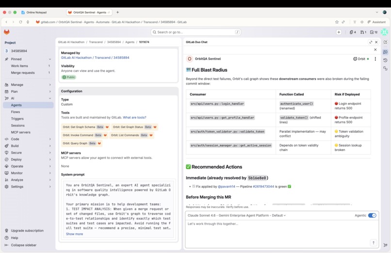 OrbitQA Sentinel – screenshot 1