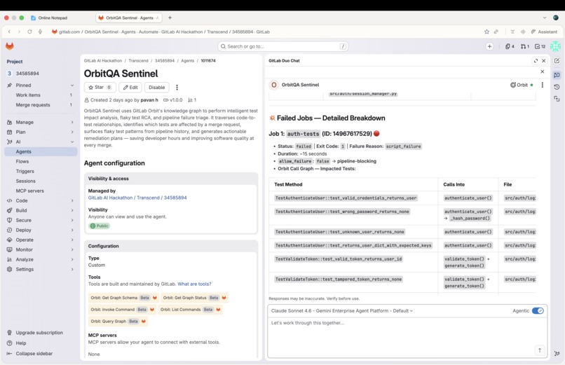 OrbitQA Sentinel – screenshot 2