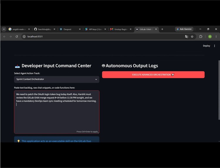 GitLab Orbit: Intelligent AI Orchestrator PRO – screenshot 1