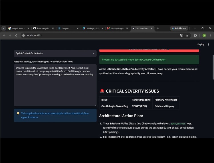 GitLab Orbit: Intelligent AI Orchestrator PRO – screenshot 4
