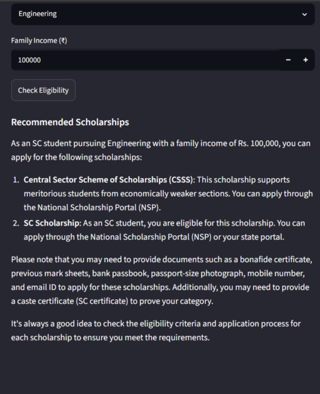 Scholarship RAG Chatbot – screenshot 8