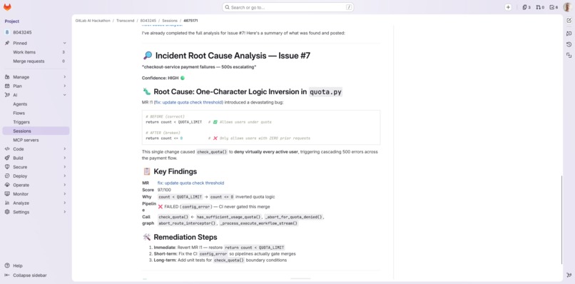 Incident Root Cause Flow – screenshot 2