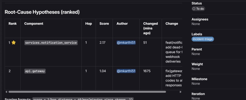 Incident Blast-Radius Triage – screenshot 2