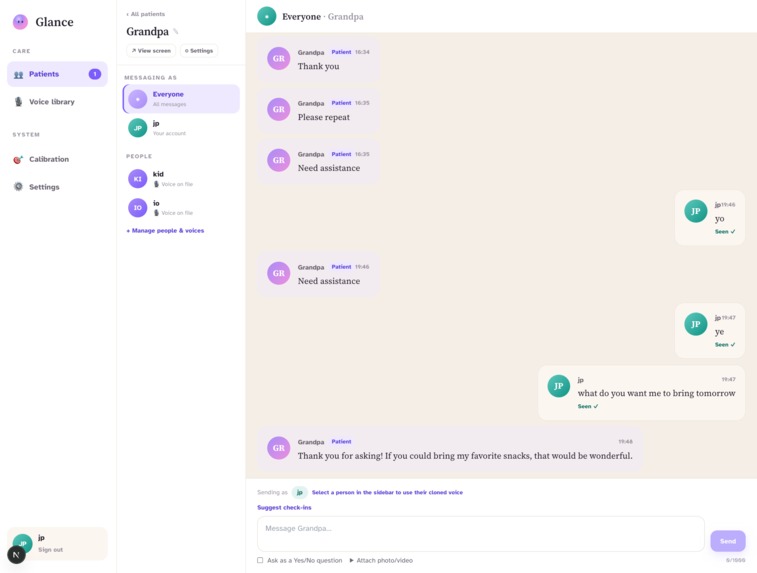 Glance – screenshot 2