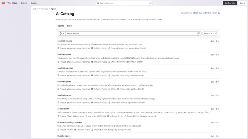 RepoCompass – screenshot 2