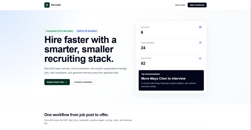 RecruitIQ – screenshot 1
