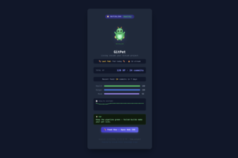GitPet - Tamagotchi for projects