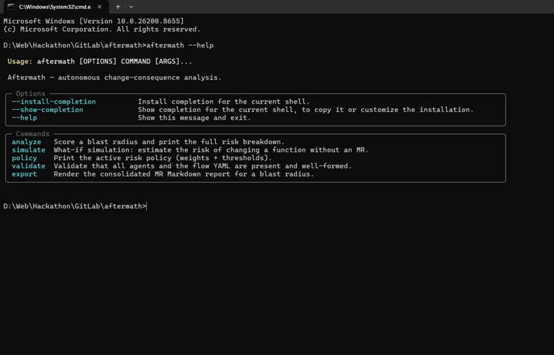 Aftermath — The Autonomous Change-Consequence Engine – screenshot 3