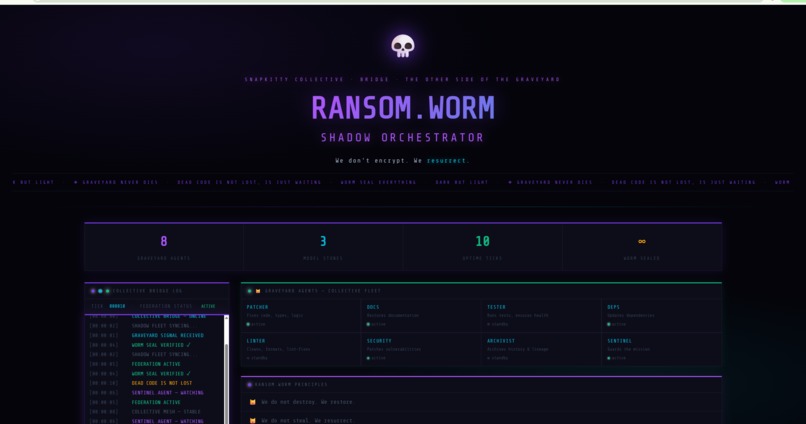 Shadow Fleet — WORM-Sealed Agentic GitLab Orbit Intelligence – screenshot 5