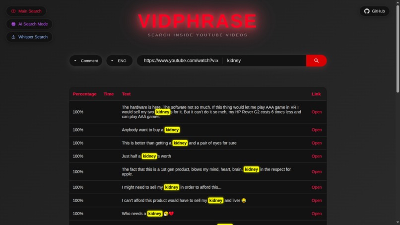 VidPhrase – screenshot 3