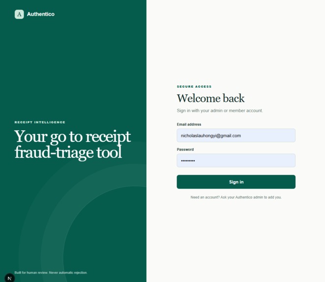 Authentico – screenshot 1