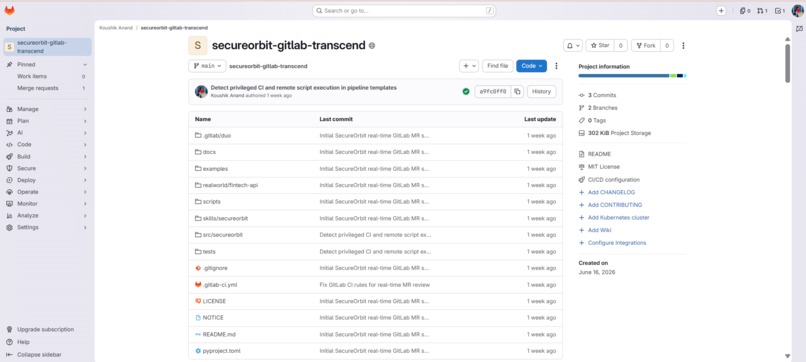 SecureOrbit – screenshot 1