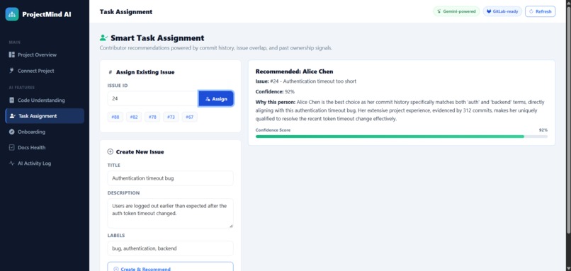 AI powered work assigner and documentation – screenshot 2
