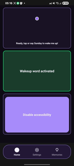 Sunday – screenshot 1