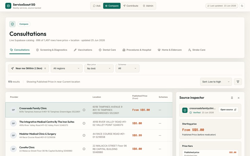 ServiceScoutSG – screenshot 3