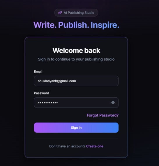 AI-Publisher – screenshot 2