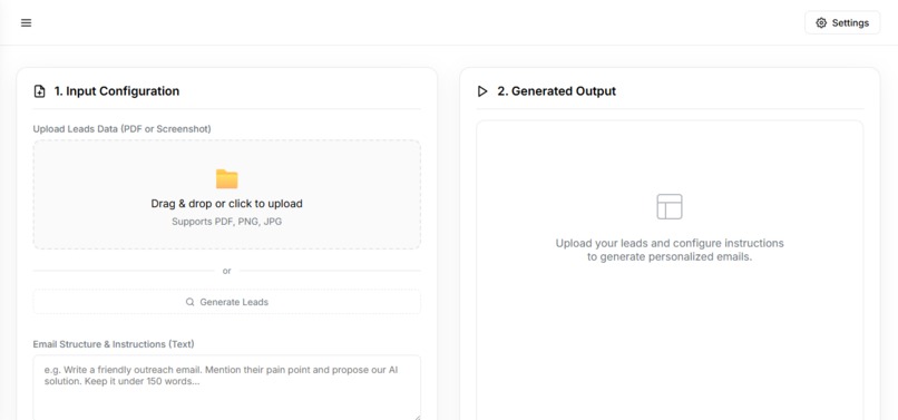 AI Lead scraper – screenshot 1