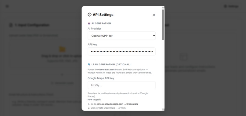 AI Lead scraper – screenshot 2