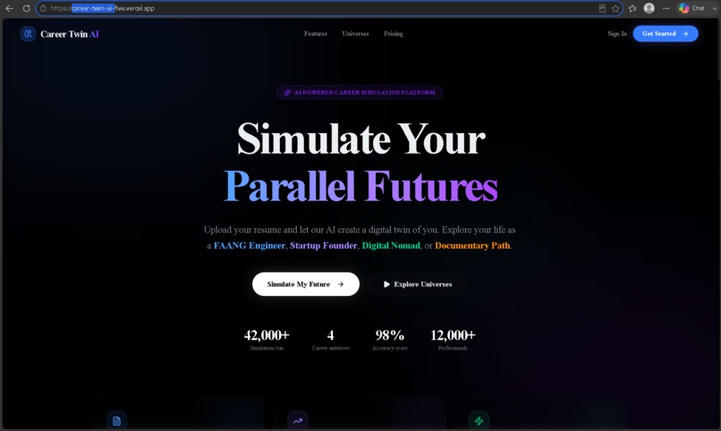 CareerTwin AI – screenshot 1