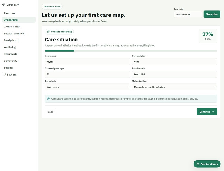 CareSpark – screenshot 3