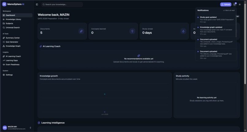 MemoSphere AI – Your Second Brain for Learning – screenshot 4