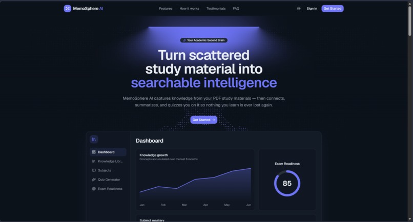 MemoSphere AI – Your Second Brain for Learning – screenshot 1
