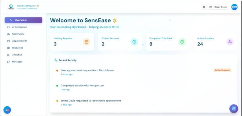 SensEase – screenshot 2