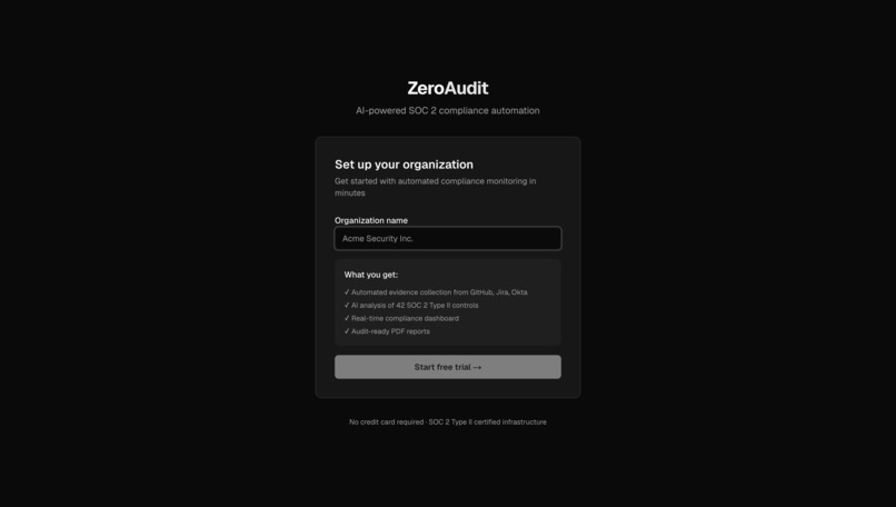 ZeroAudit – screenshot 2