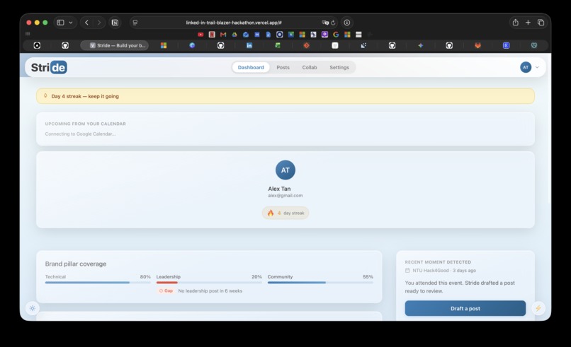 Stride – screenshot 2