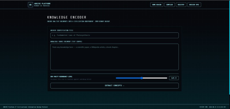 ARKIVE – screenshot 2