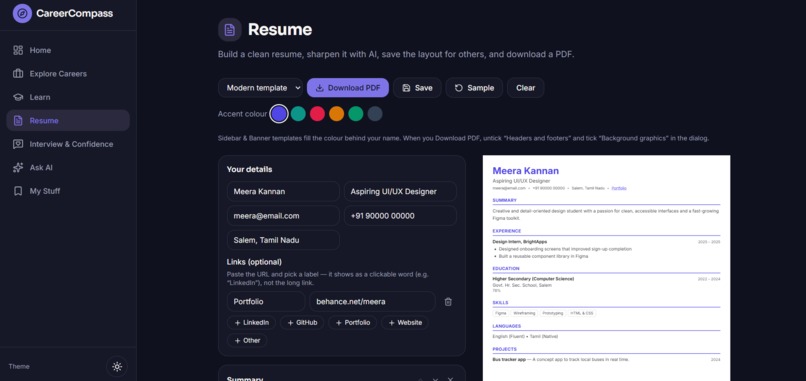Careercompass – screenshot 4