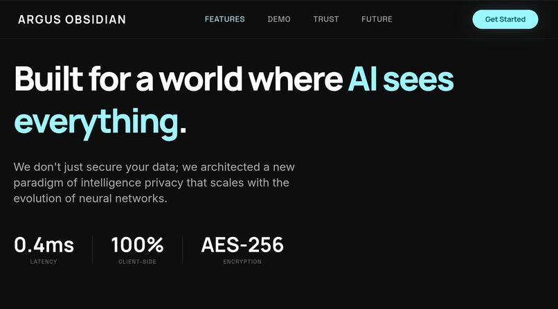 ARGUS OBSIDIAN: The Privacy Layer for AI – screenshot 3