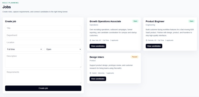 RecruitIQ – screenshot 3