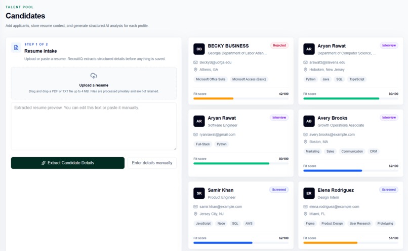 RecruitIQ – screenshot 4