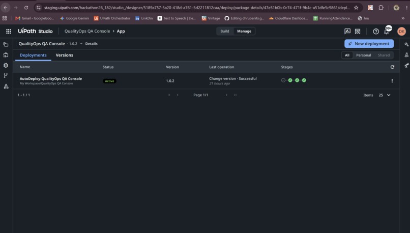 QualityOps QA Console – screenshot 2