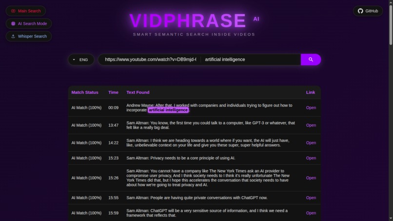 VidPhrase – screenshot 7