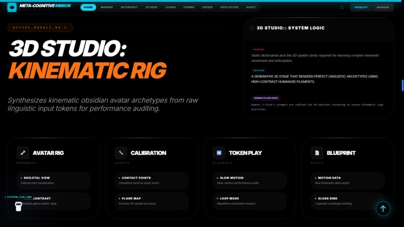Meta-Cognitive SignBridge  – screenshot 1
