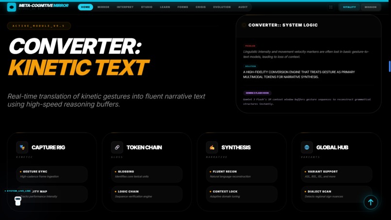 Meta-Cognitive SignBridge  – screenshot 4