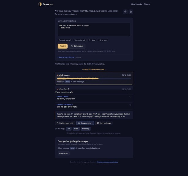 Decoder – screenshot 3