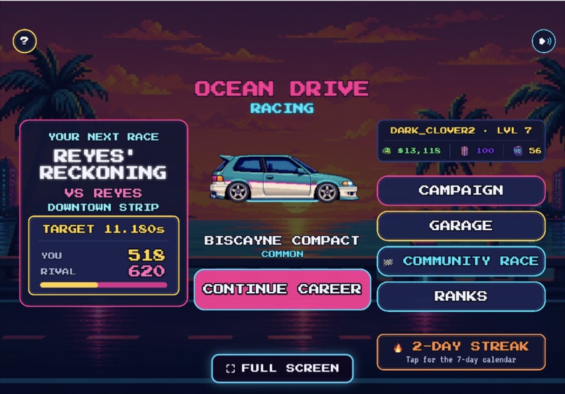 Ocean Drive Racing - Game – screenshot 2