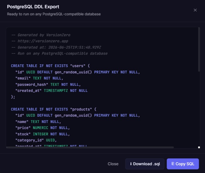 VersionZero – screenshot 2