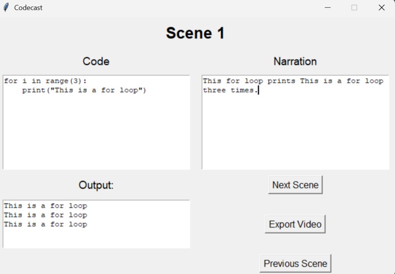 Codecast – screenshot 1