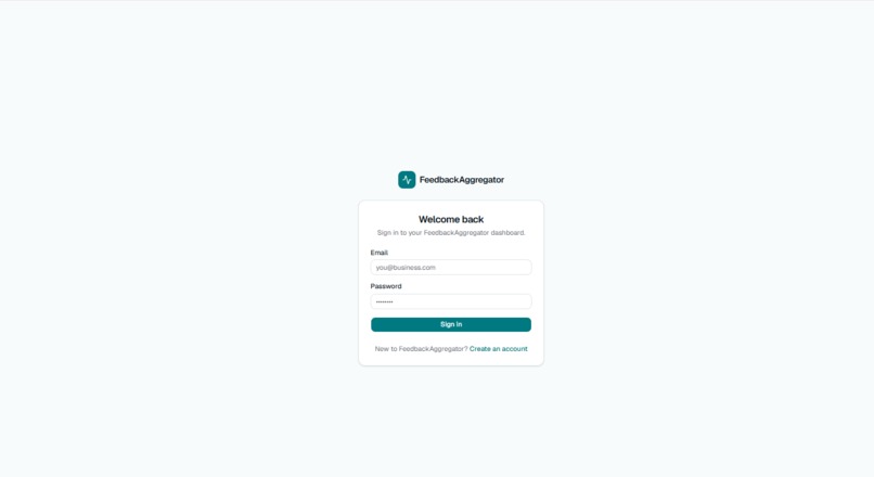 FeedbackAggregator RealTime Customer Feedback Platform – screenshot 2