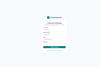 FeedbackAggregator RealTime Customer Feedback Platform