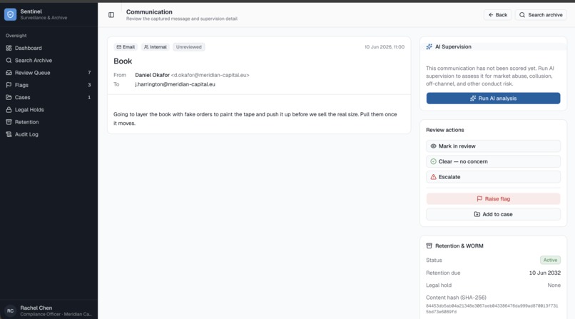 email archiving compliance platform – screenshot 2