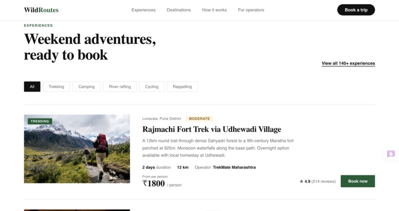 wildroutes – screenshot 2