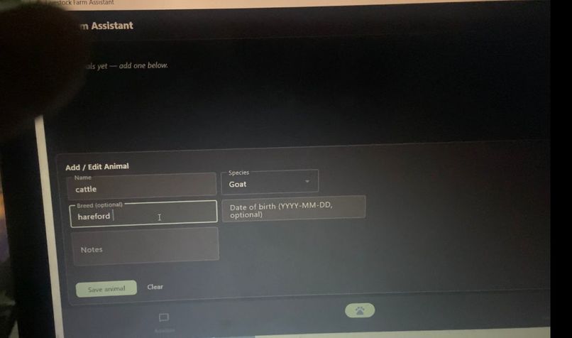 Livestock Farm Assistant – screenshot 1