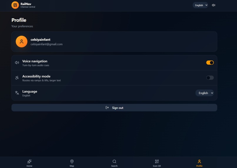Indoor Railway Navigation System – screenshot 4
